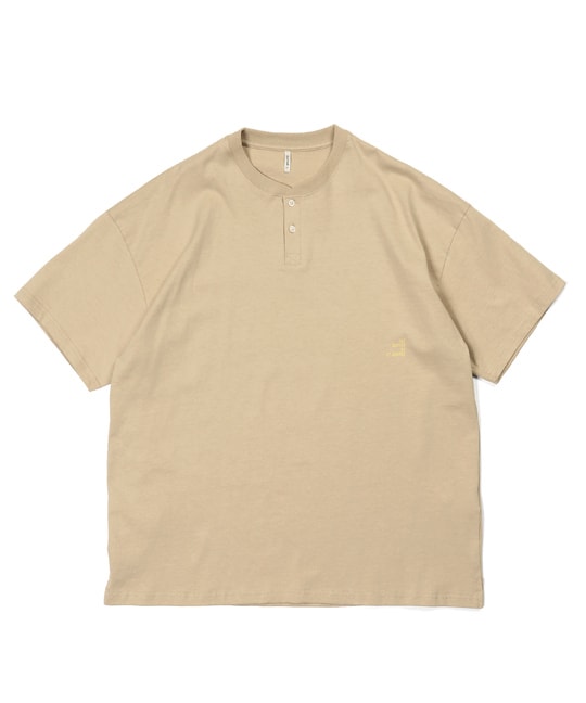 セットアップ対応 ヘビーウェイト ヘンリーネックTEE