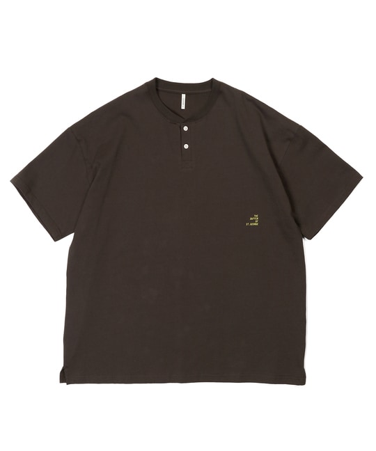 セットアップ対応 ヘビーウェイト ヘンリーネックTEE