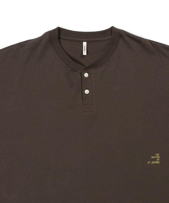 セットアップ対応 ヘビーウェイト ヘンリーネックTEE