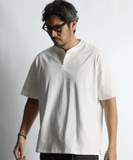 セットアップ対応 ヘビーウェイト ヘンリーネックTEE