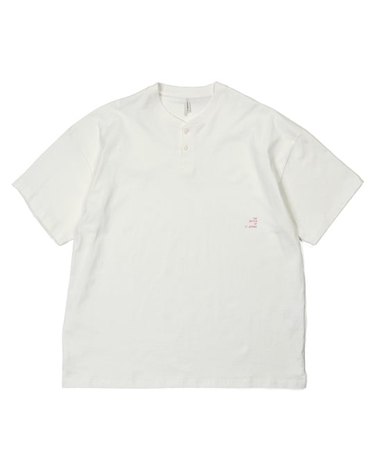 セットアップ対応 ヘビーウェイト ヘンリーネックTEE