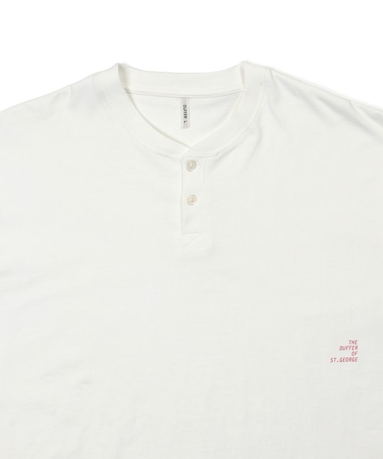 セットアップ対応 ヘビーウェイト ヘンリーネックTEE