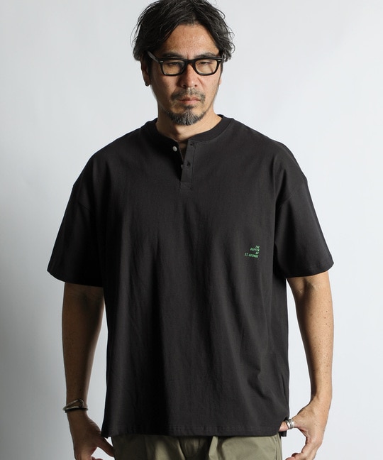 セットアップ対応 ヘビーウェイト ヘンリーネックTEE