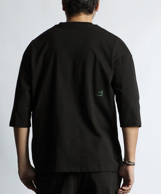 セットアップ対応 ヘビーウェイト 7分袖 ヘンリーネックTEE