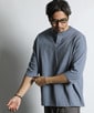 セットアップ対応 ヘビーウェイト 7分袖 ヘンリーネックTEE
