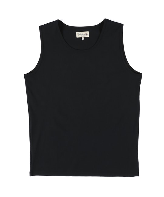 高収縮機能素材「エアフレックス」ランダムリブ タンクトップ