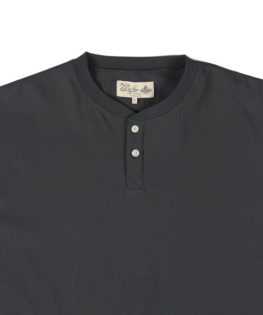 高収縮機能素材「エアフレックス」ランダムリブ 7分袖Tシャツ