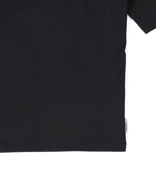 高収縮機能素材「エアフレックス」ランダムリブ 7分袖Tシャツ