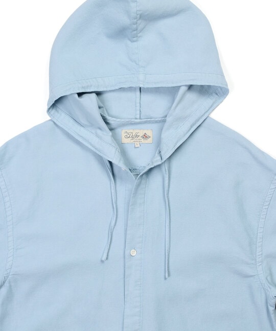 セットアップ対応 アンカットコーデュロイ 半袖シャツパーカー