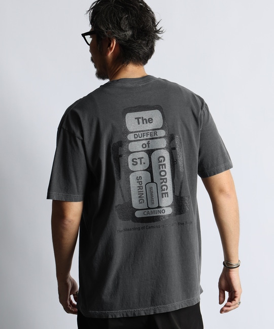 ピグメントダイ グラフィックTシャツ