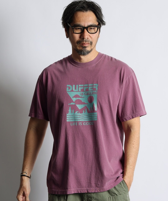 ピグメントダイ グラフィックTシャツ
