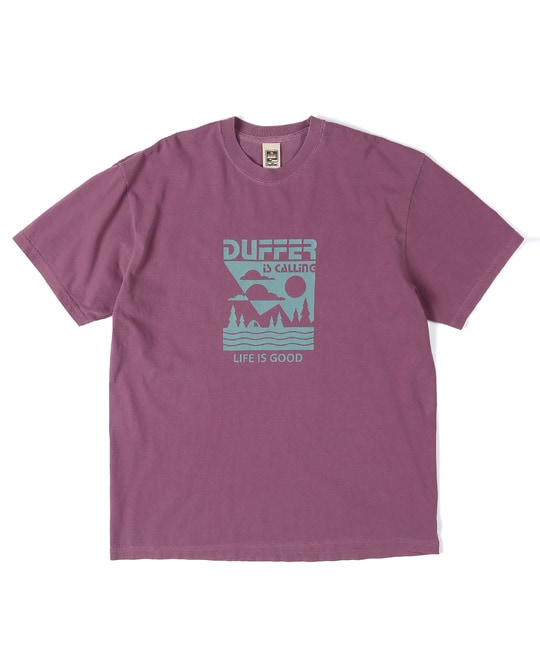 ピグメントダイ グラフィックTシャツ