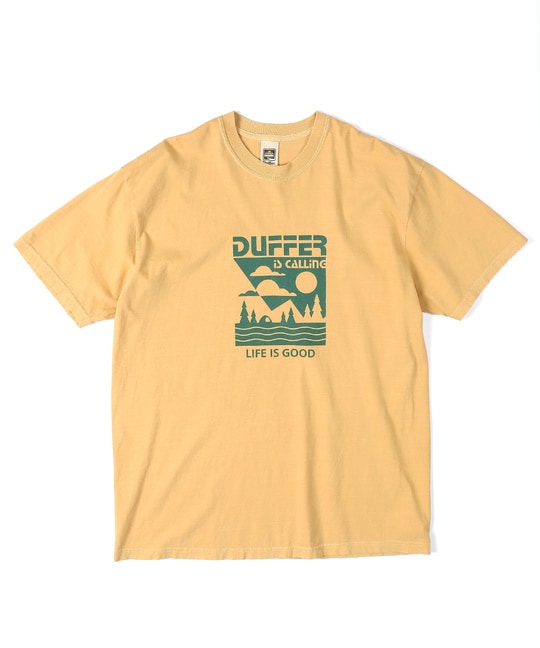 ピグメントダイ グラフィックTシャツ