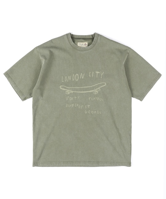 パウダーブリーチ 手書き風 プリントTシャツ