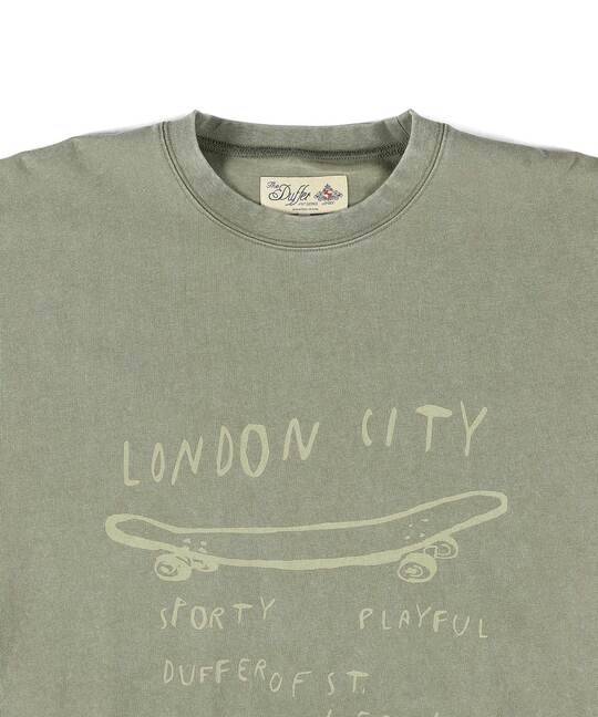 パウダーブリーチ 手書き風 プリントTシャツ