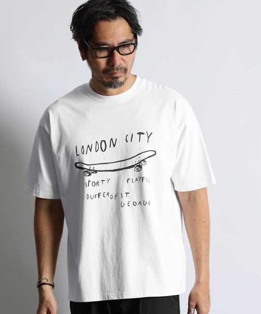 パウダーブリーチ 手書き風 プリントTシャツ