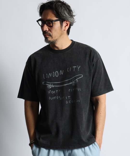 パウダーブリーチ 手書き風 プリントTシャツ