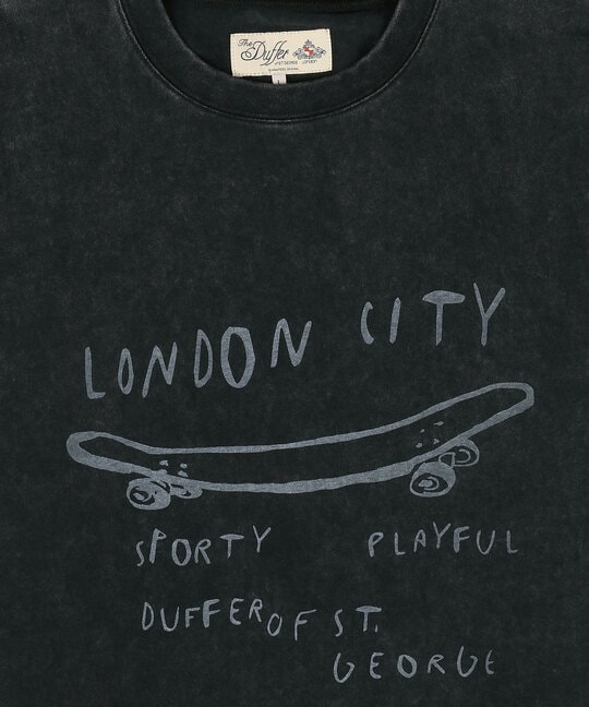 パウダーブリーチ 手書き風 プリントTシャツ