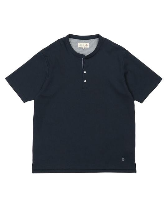 吸水速乾・防シワ クールファイバー Vネック オープンカラー スキッパーTシャツ