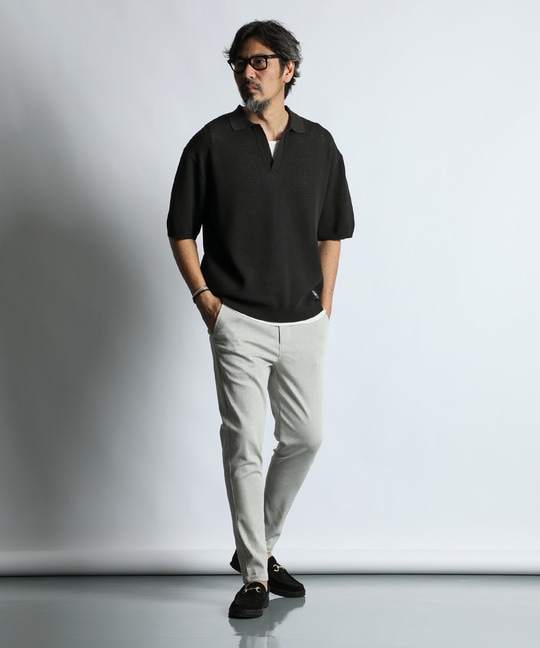 メッシュニット スキッパーポロ
