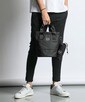 〔BLACK LABEL〕：2ウェイ仕様 ミニラウンドバッグ