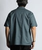 綿麻ストレッチ 涼感スキッパーシャツ