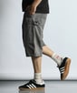 ヴィンテージ加工 ダブルニー デニムショーツ