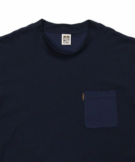 クールマックス ハニカムボーダー ポケットTシャツ