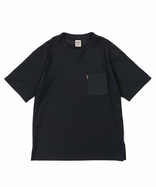 クールマックス ハニカムボーダー ポケットTシャツ