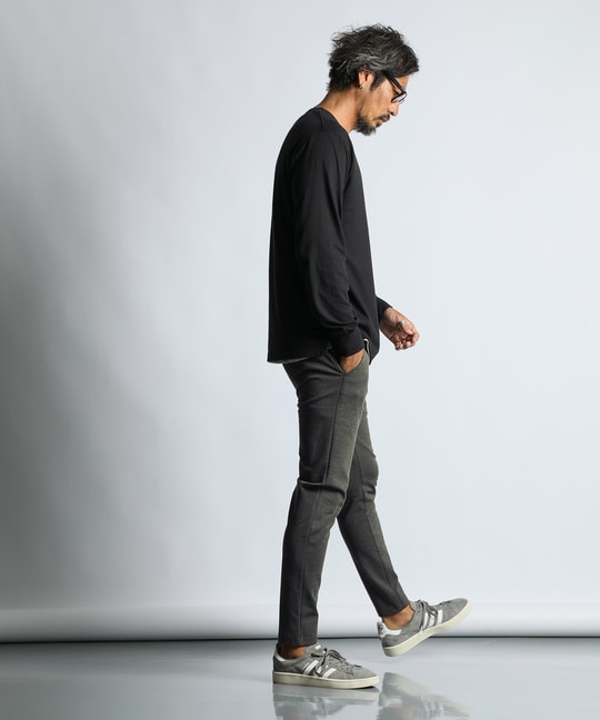 セットアップ ウエストラインリブ スリムパンツ 【WEB限定アイテム】