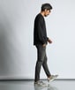 セットアップ ウエストラインリブ スリムパンツ 【WEB限定アイテム】