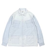 5ozインディゴシャンブレー 長袖シャツ