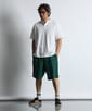 〔BLACK LABEL〕：オーバーサイズ ヘンリーネックTシャツ / 度詰め天竺