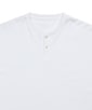 〔BLACK LABEL〕：オーバーサイズ ヘンリーネックTシャツ / 度詰め天竺