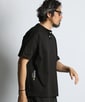 〔BLACK LABEL〕：オーバーサイズ ヘンリーネックTシャツ / 度詰め天竺