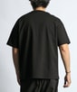 〔BLACK LABEL〕：オーバーサイズ ヘンリーネックTシャツ / 度詰め天竺