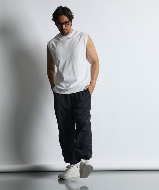 〔BLACK LABEL〕：度詰め天竺 ノースリーブTシャツ