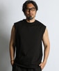 〔BLACK LABEL〕：度詰め天竺 ノースリーブTシャツ