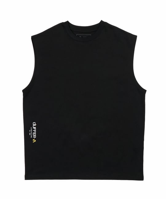〔BLACK LABEL〕：度詰め天竺 ノースリーブTシャツ