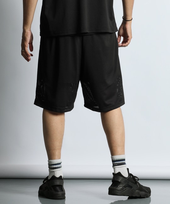 〔BLACK LABEL〕：セットアップ対応 ラッセルアスレティック別注 メッシュショーツ