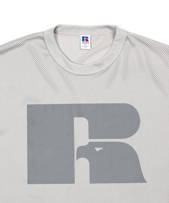 〔BLACK LABEL〕：セットアップ対応 ラッセルアスレティック別注 メッシュTシャツ