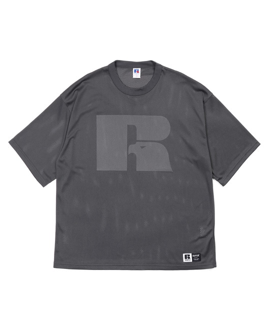 〔BLACK LABEL〕：セットアップ対応 ラッセルアスレティック別注 メッシュTシャツ