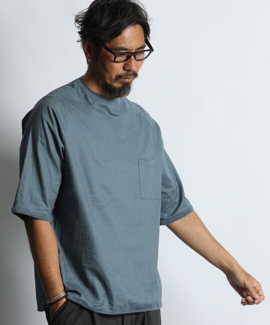 綿麻ストレッチ ハイブリッドTシャツ