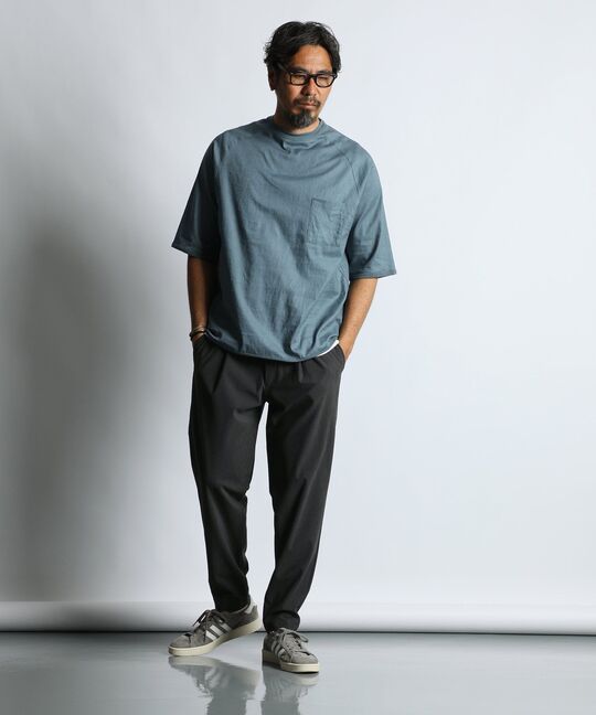 綿麻ストレッチ ハイブリッドTシャツ