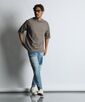 綿麻ストレッチ ハイブリッドTシャツ