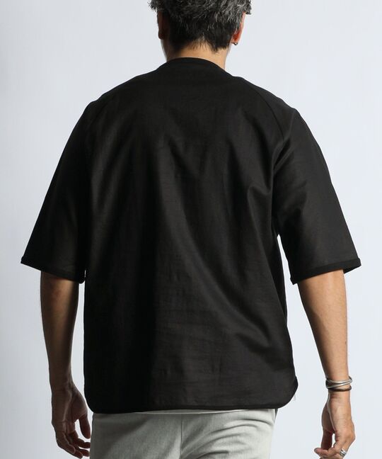 綿麻ストレッチ ハイブリッドTシャツ