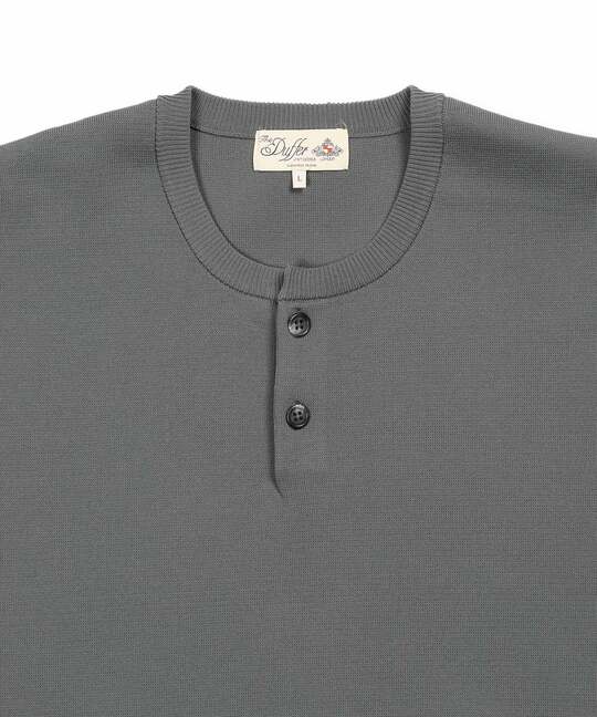 自宅で洗える ウォッシャブル ヘンリーネックニット ｜The DUFFER of