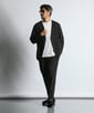 セットアップ ノーカラー リラックス ニットジャケット【WEB限定アイテム】