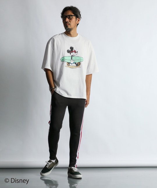 ダンボールニット サイドライン スリムパンツ【WEB限定アイテム】