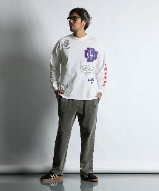 DUFFERアーカイブ ロゴ ロングスリーブTシャツ